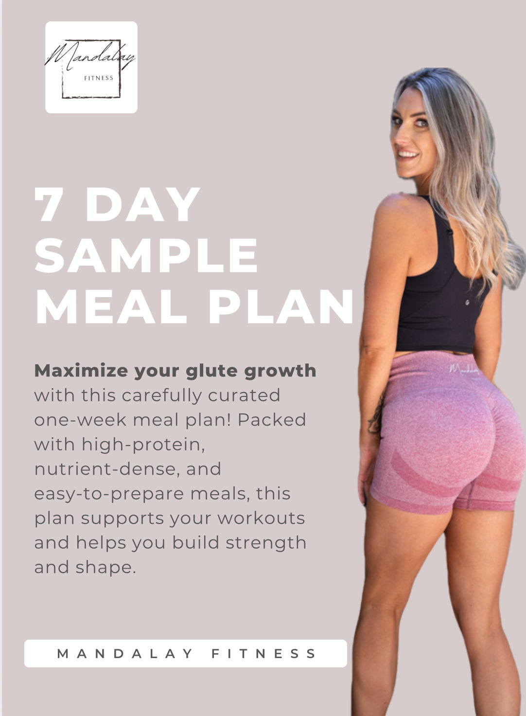 7 Day Sample Meal Plan -